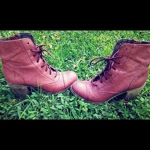 Maroon boots